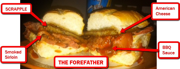 The Forefather Scrapple Sandwich